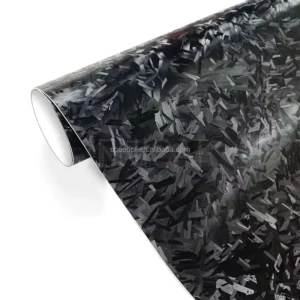 Self-Adhesive Carbon Steel Carbon Fiber Vinyl Car Body Wrap, Forged Carbon