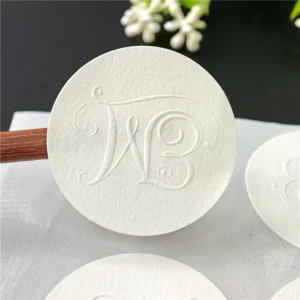 Self-Adhesive Custom Printed Embossed 3D Logo Packaging Box and Gift Bag Sealing Labels