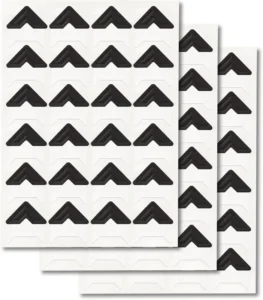 Self Adhesive DIY Paper Cartoon Pattern Triangle Shape Matte Varnishing Decorative Album Photo Corner Stickers