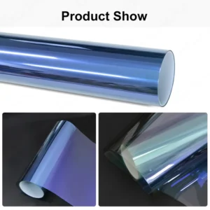 Self-Adhesive Glossy PET Crystal PVC UV Proof Color-Changing Car Wrap Vinyl Film Body Sticker for Cars