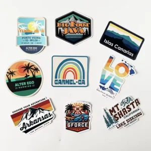 Self-Adhesive Mixed-Style Vinyl Stickers and Labels, Waterproof, Glossy Lamination, Matte Finish, Die-Cut
