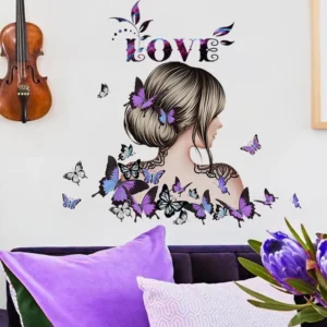 Self-Adhesive PVC Wall Sticker, Modern Scenic Pattern for Bedroom and Home Decoration