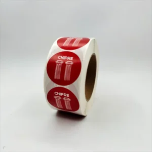 Self-Adhesive Round Bottle Label Rolls for Gift Packaging, Custom Logo Printing