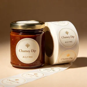Self-Adhesive Waterproof Matte Bakery Labels for Cake Boxes, Cookies, and Dessert Packaging