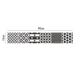 Self-Adhesive Waterproof UV-Printed PVC Wall Stickers for Kitchen and Bathroom Tiles, Modern Style