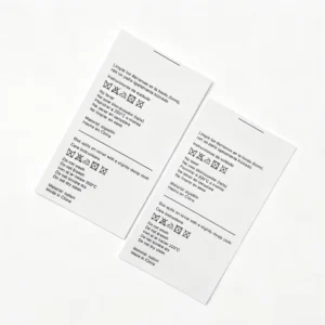 Self-Adhesive Waterproof UV-Resistant Eco-Friendly Custom Printed Clothing Care and Size Labels