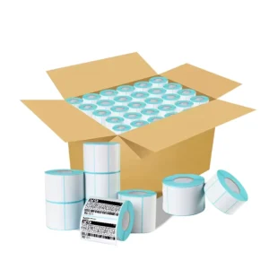 Self-Printing Adhesive 4×6 Direct Thermal Paper Blank White Shipping Labels Roll Factory Direct Sale