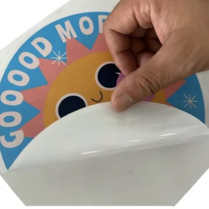 Self adhesive PVC Wall Sticker Custom Die Cut Digital Printing Waterproof Cartoon Logo UV Varnishing Home Decoration