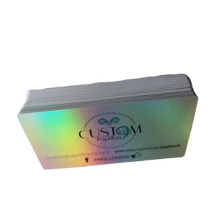 Shining Holographic Plastic PVC Magnetic Card Printing with Embossing Custom Samples Available CMYK Offset Printing