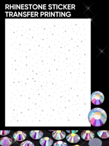 Shiny Crystal AB Flat Back Hot Fix Glass Rhinestones Sticker Transfer Printing for Bags Cap Clothing Making