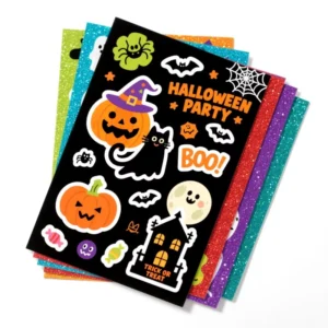Shiny Vinyl Stickers with Laser Flash for Candle Packaging Labels