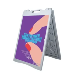 Sidewalk Displays Advertising Boards Poster Stand Double-Sided Outdoor Water Injection A-Frame Plastic Signs