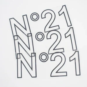 Silicone Sticker Factory Custom 3D Hollow Out Letters Logo Heat Transfer Printing Labels with Iron-On