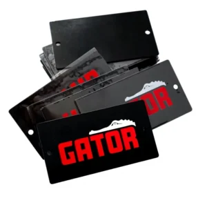 Silk Screen Printed Aluminum Nameplate Custom Anodized Alloy Equipment Labels Durable Metal Nameplate for Control Panels