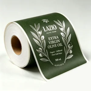 Silver Foil Adhesive UV-Printed Heat-Resistant Durable Rectangular Customizable Sticker