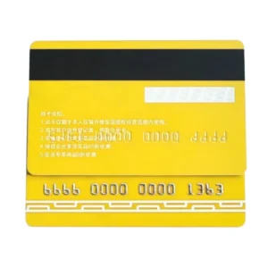 Silver and Gold Embossed PVC Plastic ID Card with Hot Stamping Mini Tag 13.56MHz Access Control Business RFID Membership Card