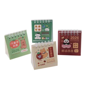 Simple Mini Inspirational Text Lunar Desktop Decoration Card Schedule Desk Calendar