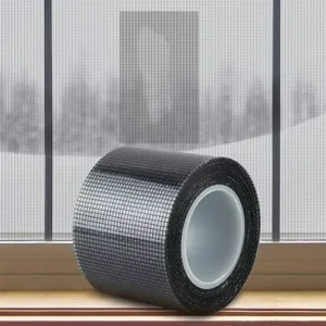 Single Sided Screen Repair Tape Fiberglass Mesh Patch with Acrylic Adhesive for Window and Door Repair Waterproof DIY