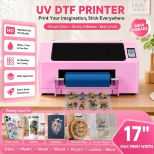 Small 2-in-1 A2 17-Inch UV DTF Printer with 42 cm Laminating and Printing Machine