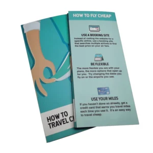 Small A3 Half-Fold Coated Paper Brochure Booklet for Children, UV Printing, Glossy/Matte