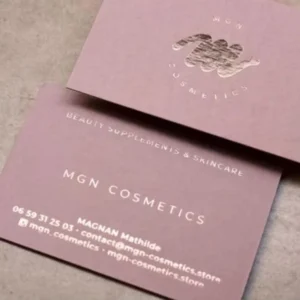 Small Business Business Card Customization Logo Silver Foil Stamping Suitable for Business Negotiations Cooperation Docking