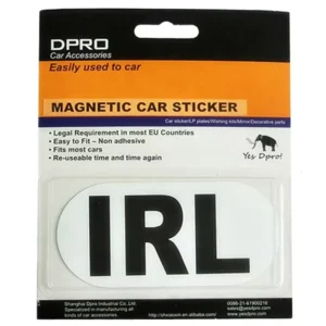 Small Magnetic Letter Oval Shape PVC+Magnetic Sheet Car Sticker