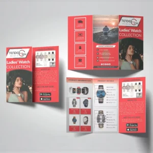 Small Order Welcome OEM Custom Printed Trifold Brochure Digital Printing Paper Flyer for Brand Advertisement
