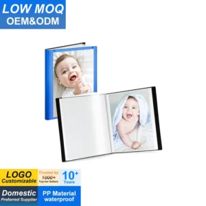 Small Photo Album 4×6 Photo Book 24 Pockets Holds 48 Pictures Mini Plastic Picture Album Binder with Customizable Cover