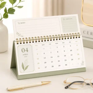Smart Digital Table Calendar with Clock and Photo Frame, 15.6-Inch, 1920×1080, Plastic Housing