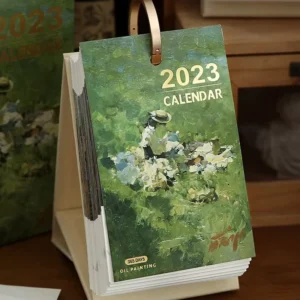 Smart Size Gift Desktop Calendar Stand 365 Day Calendars Easy Tear Off Calendar Printing on Demand With Box