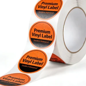 Smooth Coated Paper Texture Vinyl Stickers for Clear Printing and Product Identification