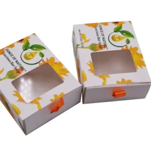 Soap Box Packaging Biodegradable Custom Soap Bar Kraft Paper Box with Window
