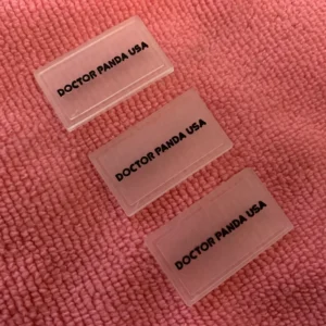 Soft Clear PVC Rubber Label for Uniform