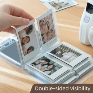 Soft Plastic 40 80 160 320 Pocket Instant Camera Film Holder Photo Card Album for Storage