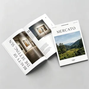 Softcover Book Color Inside Printing Magazine Catalog Novel Paperback Custom Printing Perfect Binding