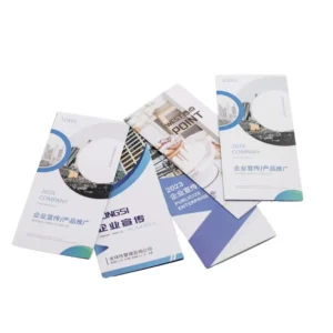 Softcover Book Product A4 Mini Brochure Magazine Printing Die Cut Brochure Design