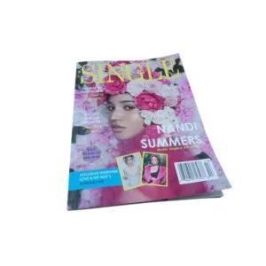 Softcover Perfect Binding Art Paper Booklet Magazine Catalogue with CMYK Printing and Glossy Lamination