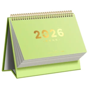 Solid Color Gilded Desk Calendar Office Desktop Thickened Notebook Custom Logo Plan Book