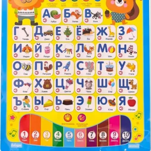 Sound Module Talking Wall Chart Poster Cardboard and Coated Paper for Kids Early Education 3A Batteries