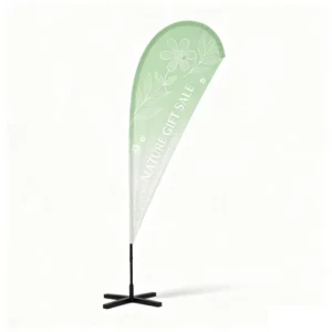 Source Factory Custom Feather Flag Banner with Fiberglass Flagpole