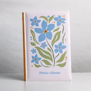 Special Paper Cover Flower Pattern 4×6 Inch Photo Album for 300 Photos