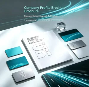 Specialty Book Brochure with Coated Paper, Gold Foil Stamping, Embossed Cover, and Perfect Binding