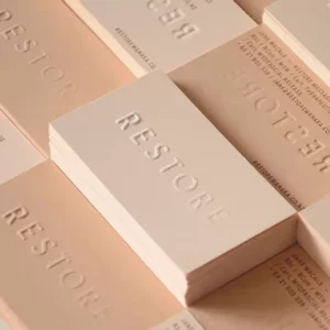 Specialty Paper Embossed Business Card Printing
