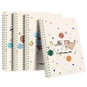 Spiral Writing Notebook, Hardcover, A5, 120 Pages, Thickened Paper, Middle/High School Exercise Book