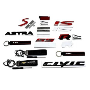 Sport Style 3D Metal Car Letter Emblem Badge Stickers for Rear Body Trunk