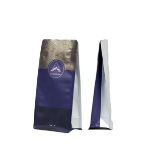 Square Bottom Zipper Pouch Matte EVOH PE Plastic Eco friendly Recyclable Water based Ink Printed Stand Snacks Packaging Pouch