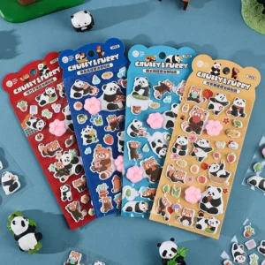 Squishy Foam Sticker Soft Extra-Thick Self-Adhesive Stress-Relief Sticker for School, Home, and Office