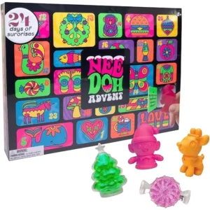 Squishy Silicone Advent Calendar 24pcs Fidget Toy Surprise Box Stress Relief Sensory Squeeze Set Christmas Gift Kids