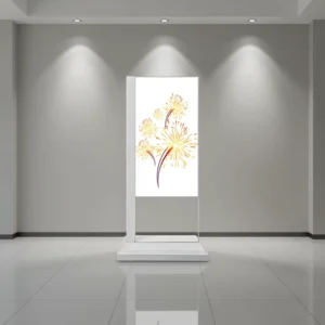 Stable Performance 60K Hour Lifespan OLED Digital Poster 600nit Brightness Multi-Language Support for Retail Counters Office