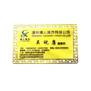 Stainless Steel Blank Metal Business Card